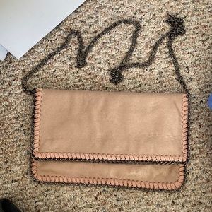 Shimmery pink fallabella bag